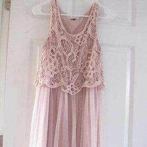 Pink Knee Length Dress!